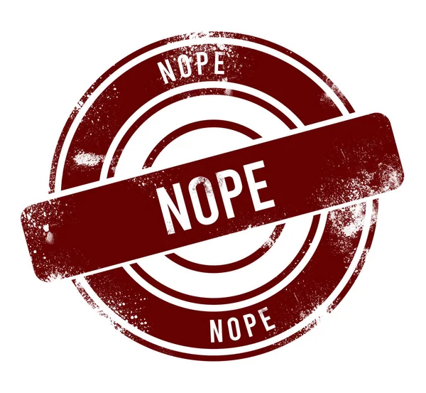 Hayır - kırmızı yuvarlak grunge düğmesi, damga