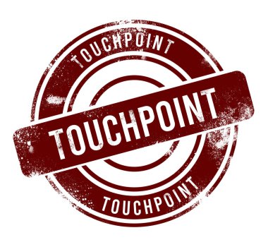 Nokta - kırmızı yuvarlak grunge tuşu, damga