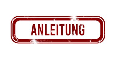 Anleitung - Kırmızı grunge düğmesi, damga