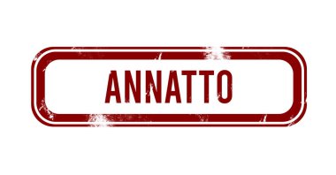 annatto - kırmızı grunge düğmesi, damga