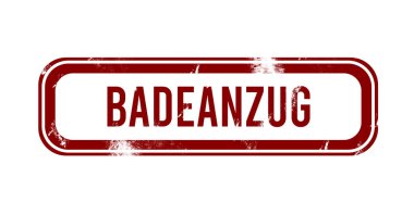 badeanzug - kırmızı grunge düğmesi, damga