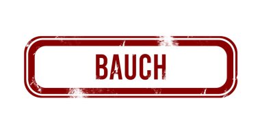 Bauch - kırmızı grunge düğmesi, damga