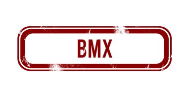 BMX - Kırmızı grunge düğmesi, mühür