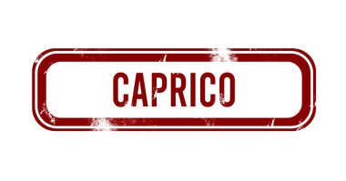 Caprico - Kırmızı grunge düğmesi, mühür