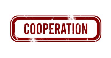 İşbirliği Denizi - Kırmızı grunge tuşu, mühür