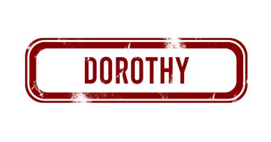 Dorothy - kırmızı grunge düğmesi, damga