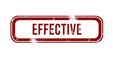 Etkin - kırmızı grunge düğmesi, damga