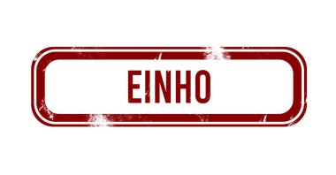 Einho - kırmızı grunge düğmesi, damga