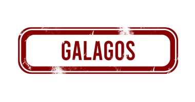 Galaksiler - Kırmızı grunge düğmesi, damga