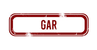 gar - Kırmızı grunge düğmesi, damga