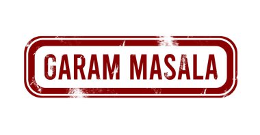 Garam Masala - Kırmızı grunge düğmesi, mühür