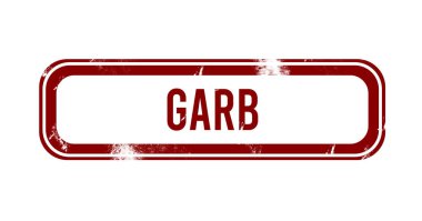 Giyim - Kırmızı grunge düğmesi, mühür