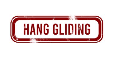 Süzülme - kırmızı grunge düğmesi, damga