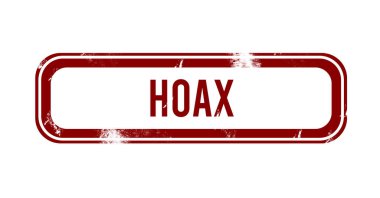 Şaka - kırmızı grunge düğmesi, damga