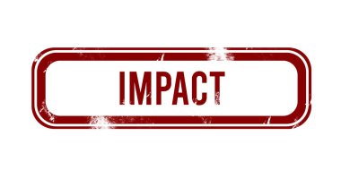 Çarpışma - kırmızı grunge düğmesi, damga