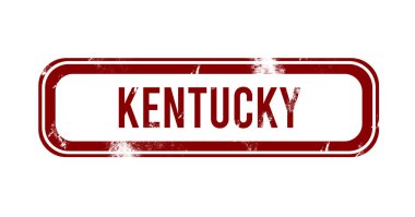 Kentucky Derbi Günü - Kırmızı grunge düğmesi, mühür