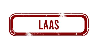 laaS - Kırmızı grunge düğmesi, mühür