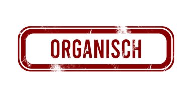 Organizasyon - Kırmızı grunge düğmesi, mühür