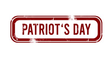 Vatanseverler Günü - Kırmızı grunge düğmesi, mühür