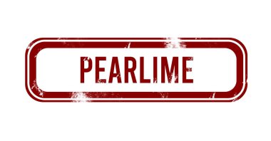 PearLime - kırmızı grunge düğmesi, damga