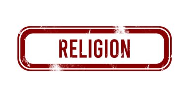 Din - kırmızı grunge tuşu, mühür