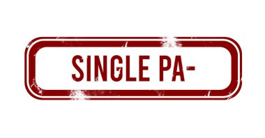 Tek Pane-of-Glass - Kırmızı grunge düğmesi, mühür