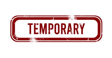 Geçici - kırmızı grunge tuşu, damga