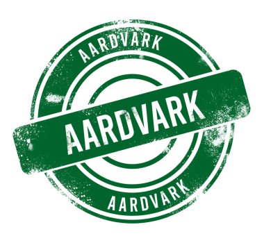 karıncayiyen - yeşil yuvarlak grunge düğmesi, damga