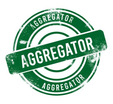 Toplayıcı - yeşil yuvarlak grunge düğmesi, damga