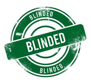 Kör - yeşil yuvarlak grunge düğmesi, damga