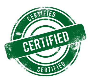 Onaylandı - yeşil yuvarlak grunge düğmesi, pul