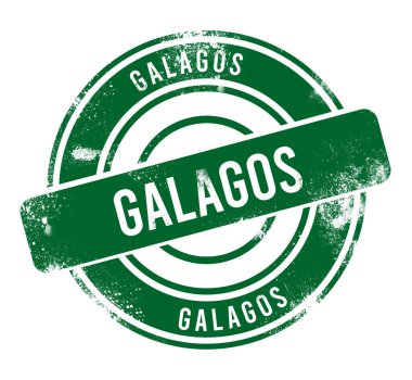 Galaksiler - yeşil yuvarlak grunge düğmesi, damga