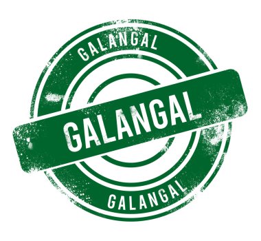 galangal - yeşil yuvarlak grunge düğmesi, mühür