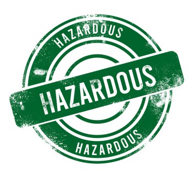 Zararlı - yeşil yuvarlak grunge düğmesi, damga