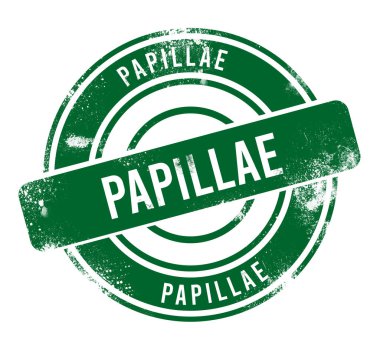 Papillae - yeşil yuvarlak grunge düğmesi, damga