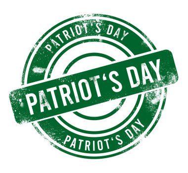 Vatanseverler Günü - yeşil yuvarlak grunge düğmesi, damga