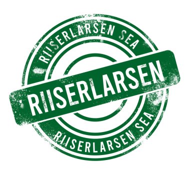 RiiserLarsen Denizi - yeşil yuvarlak grunge düğmesi, damga
