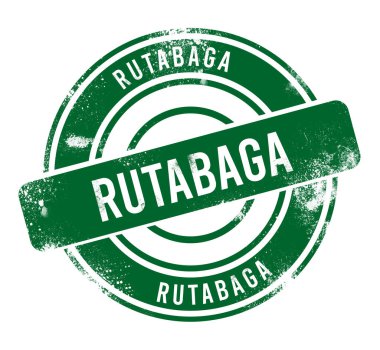 Rutabaga - yeşil yuvarlak grunge düğmesi, damga
