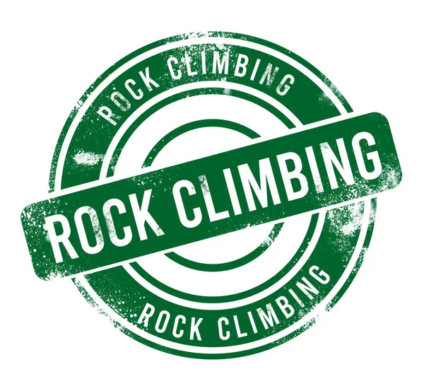 Kaya tırmanışı - yeşil yuvarlak grunge düğmesi, damga