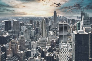 Empire State Binası ile Manhattan manzarası, New York, ABD