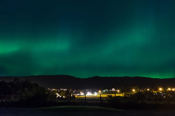 Aurora over Volda — Stock Photo, Image