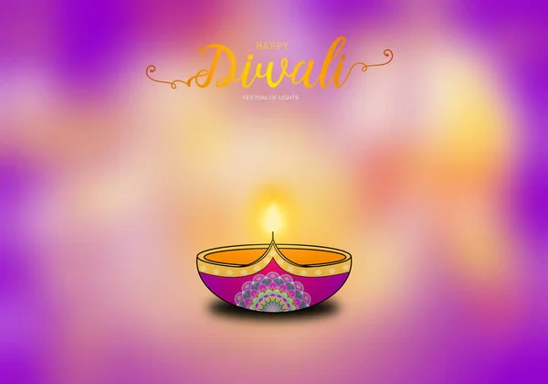 Diwali Festivalen Ljus Koncept Illustration Design — Stockfoto