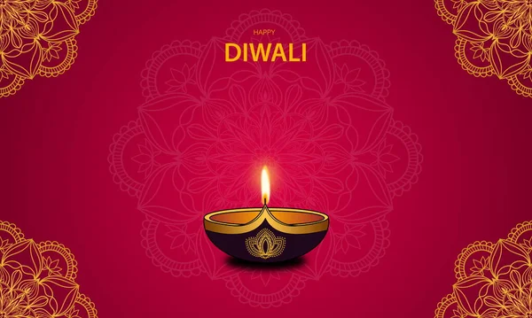 Diwali Festivalen Ljus Illustration Design För Dekoration — Stockfoto