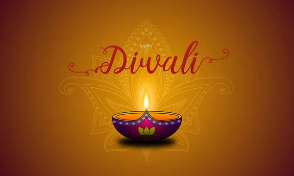 Diwali Lampa Och Guld Kalamkari Prydnad Illustration Design För Festivalen — Stockfoto