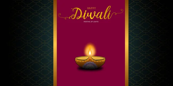 Happy Diwali Festival Lights Concept Design Background — Stock Photo, Image