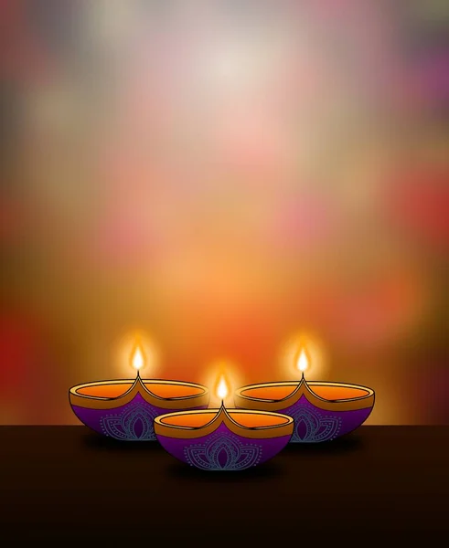 Happy Diwali Koncepcja Festiwalu Ilustracja Tło Projektu — Zdjęcie stockowe