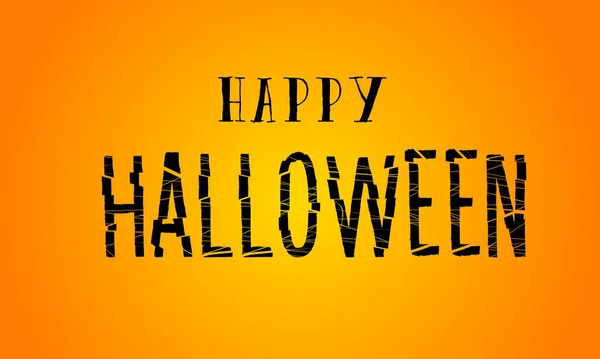 Happy Halloween Tekst Świeżym Pomarańczowym Tle — Zdjęcie stockowe