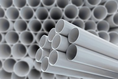 İçme suyu için PVC borular.