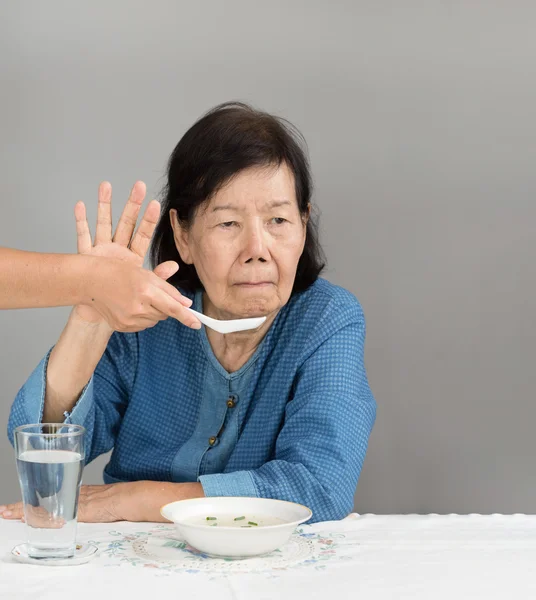 亚洲老妇腻食物 — 图库照片