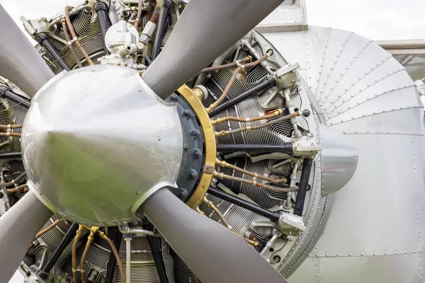 Zylinder Luftgekühlter Sternflugmotor — Stockfoto